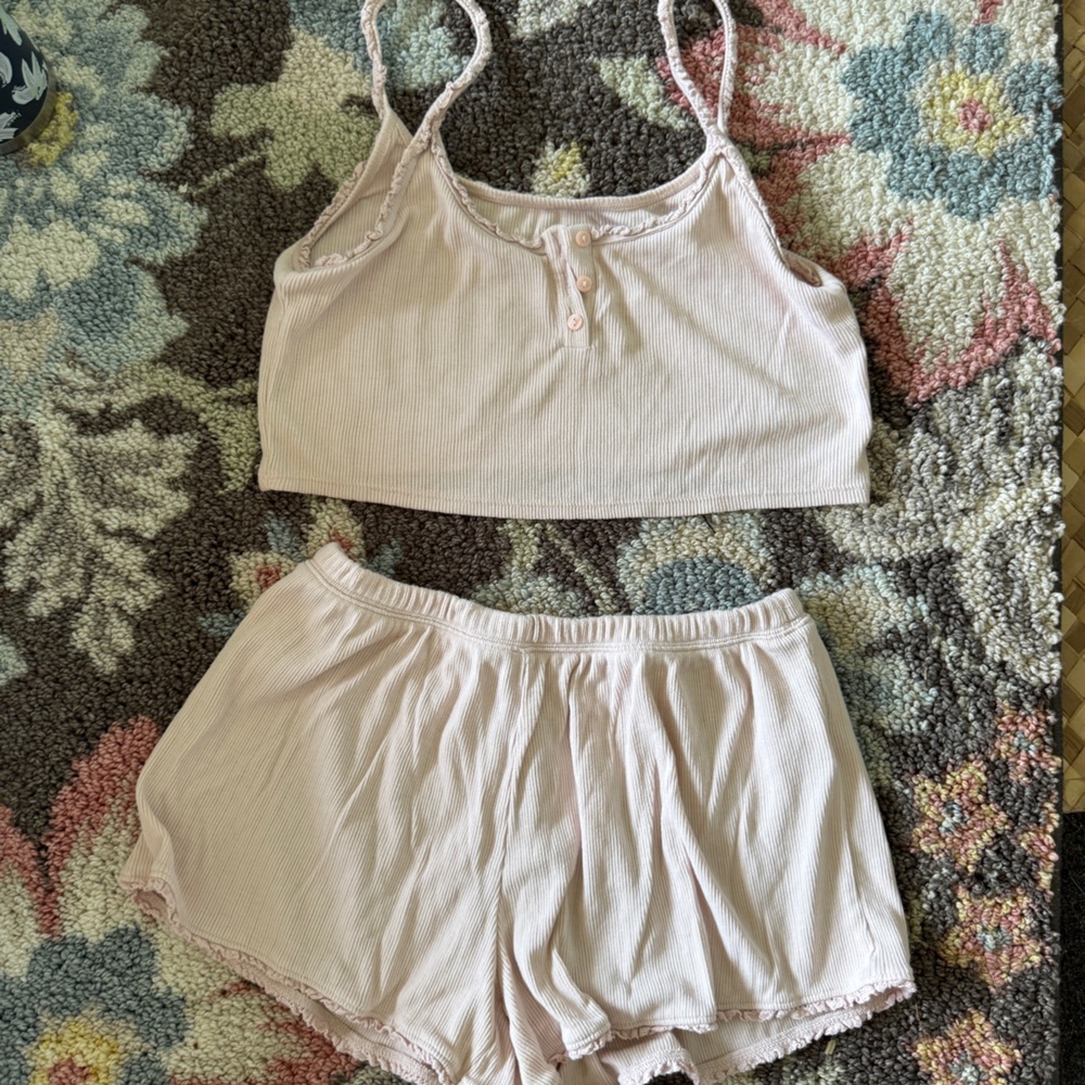 Aeropostale Light Pink Pajama Set